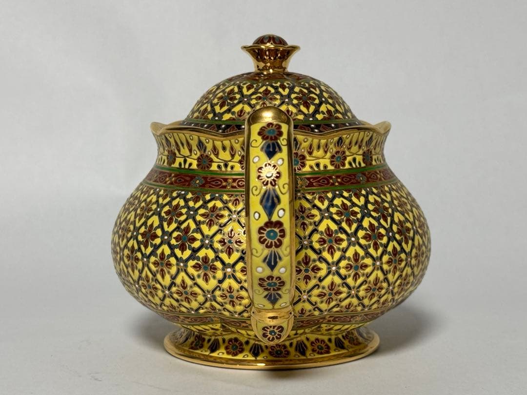 タイ ベンジャロン焼き ティーポット