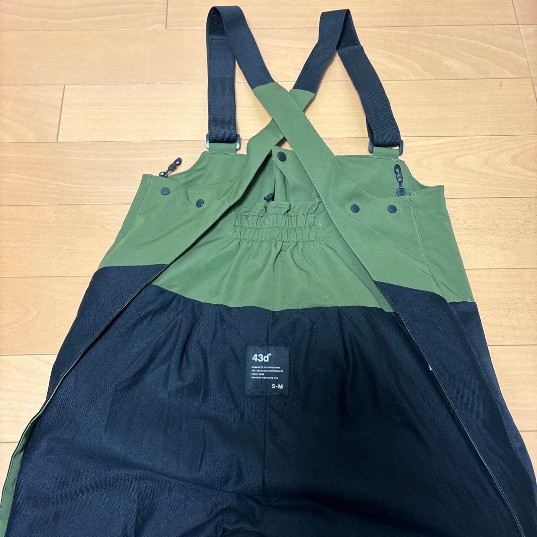 り*う様 極美品　43degrees スノーボード　スキー　ビブパンツ　サイズS