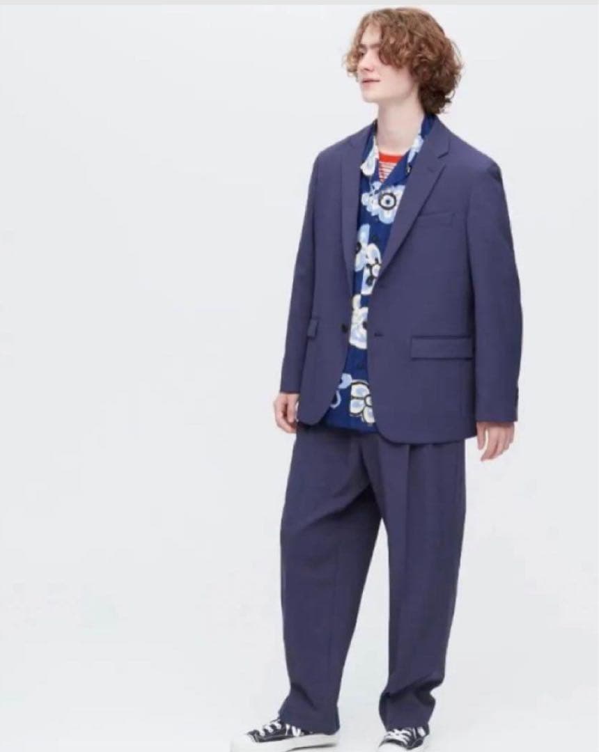 極美品　ユニクロ　MARNI セットアップ　ネイビー