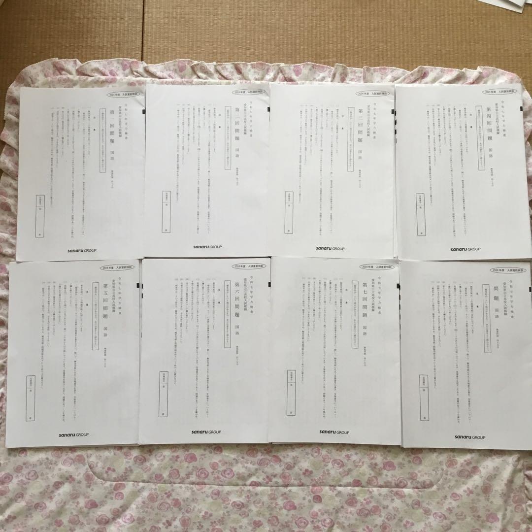 サナル　愛知県公立高校入試模擬　2024年度　８回分