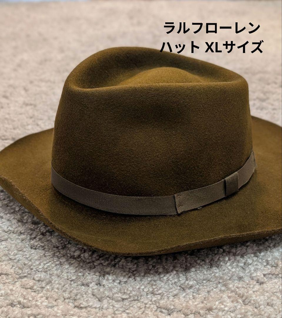 【良品】ラルフローレン ウールハット XLサイズ 約56cm RRL