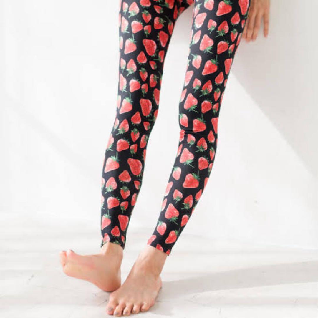 リンダワークス　ブラトップ　レギンス　上下　イチゴ柄　ブラトップM レギンスG