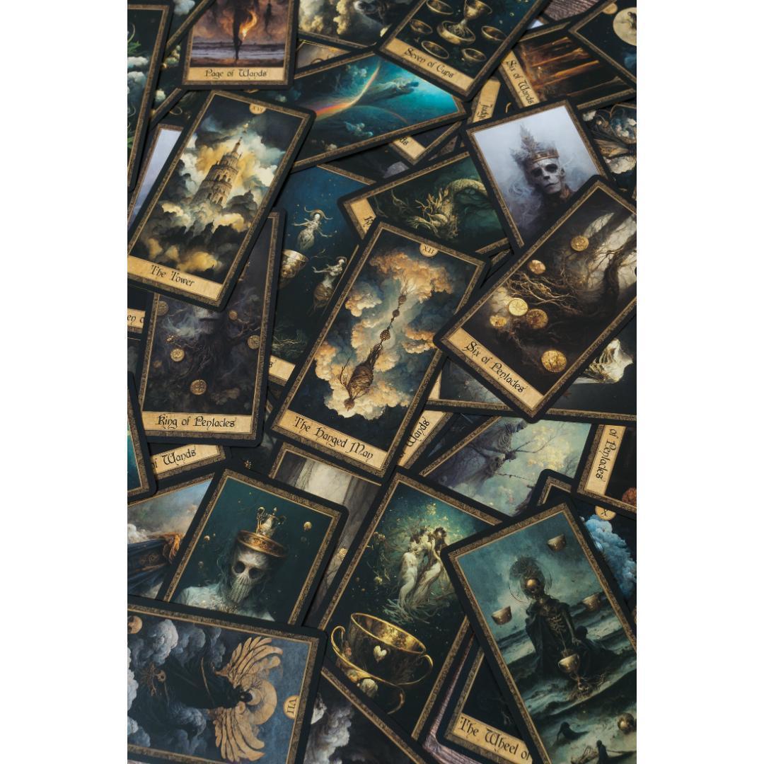 【正規品タロットカード】超美麗✨希少海外インディーズ✨幻想的なダークアートデッキ