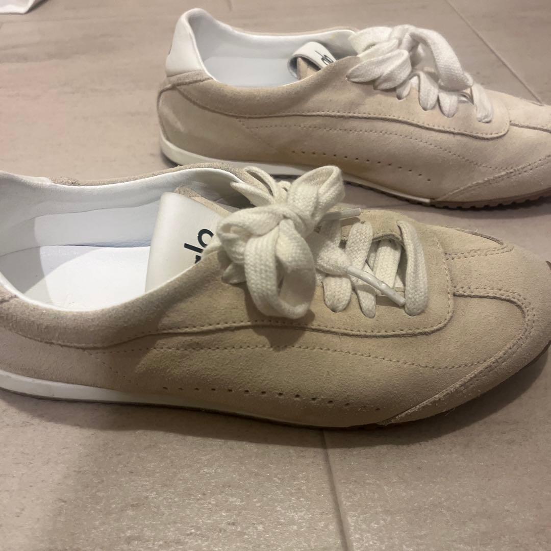 alo スニーカー US M6/W7.5 クリーム