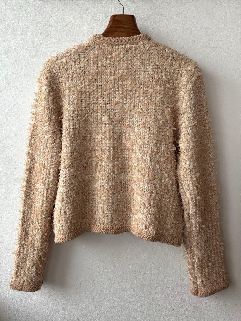 《新品タグ付き》ミラオーウェン ニットツイードショートジャケット