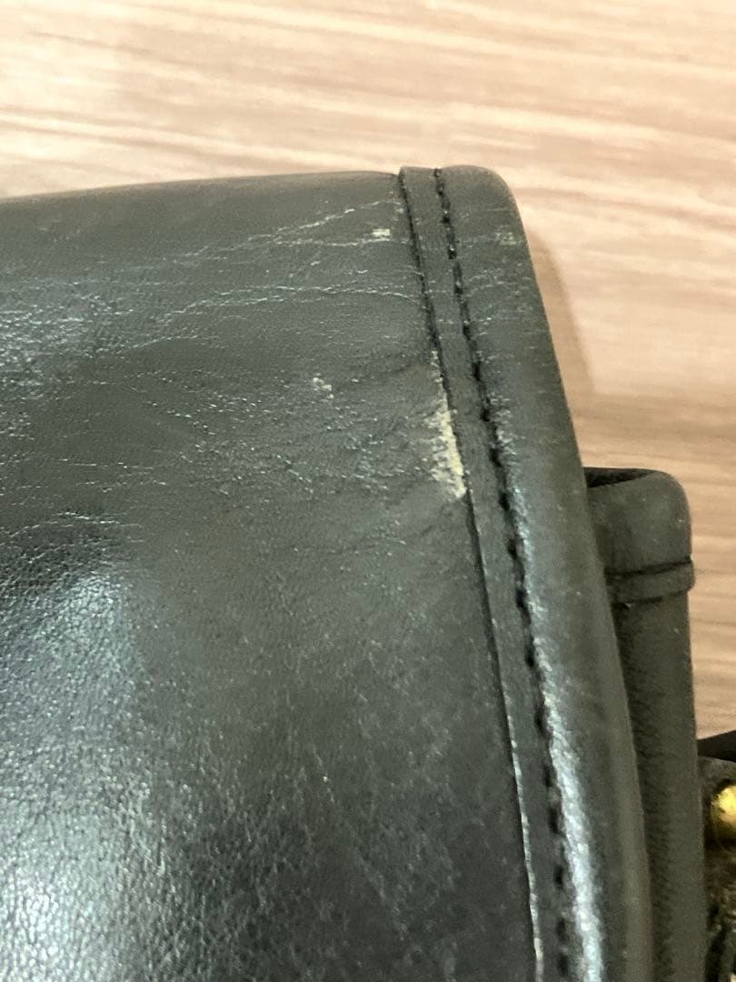 COACHオールドコーチ　ショルダーバッグ　ターンロック　ブラック