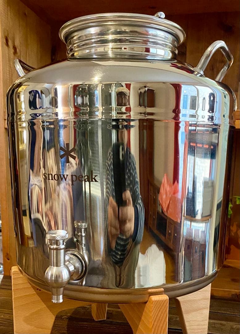  peak ステンジャグ　ウォータージャグ　木製スタンド　スノーピーク