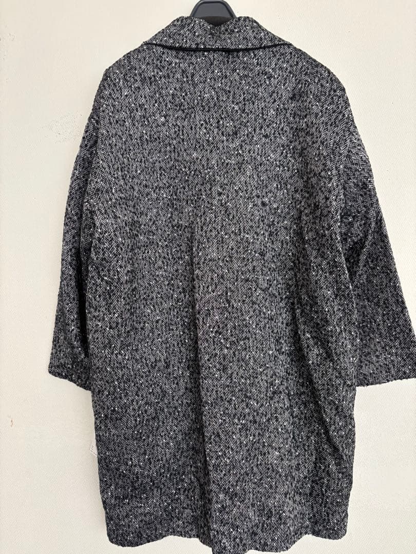 ミラオーウェン　コクーンシルエットチェスターコート　ブラック新品