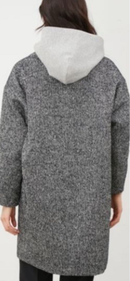 ミラオーウェン　コクーンシルエットチェスターコート　ブラック新品