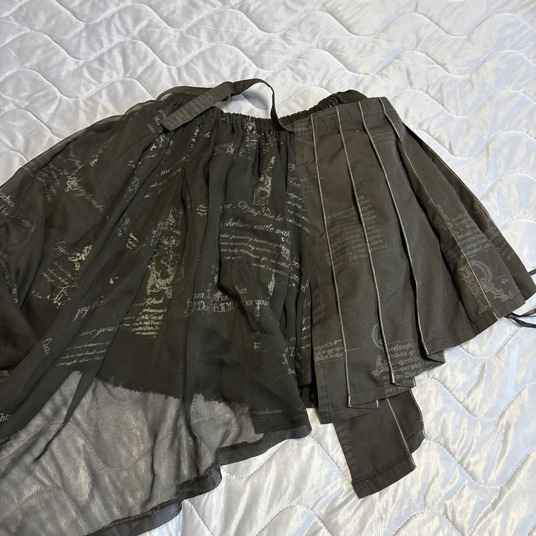 h.naoto ミニスカート　Tシャツセット　ゴスロリ