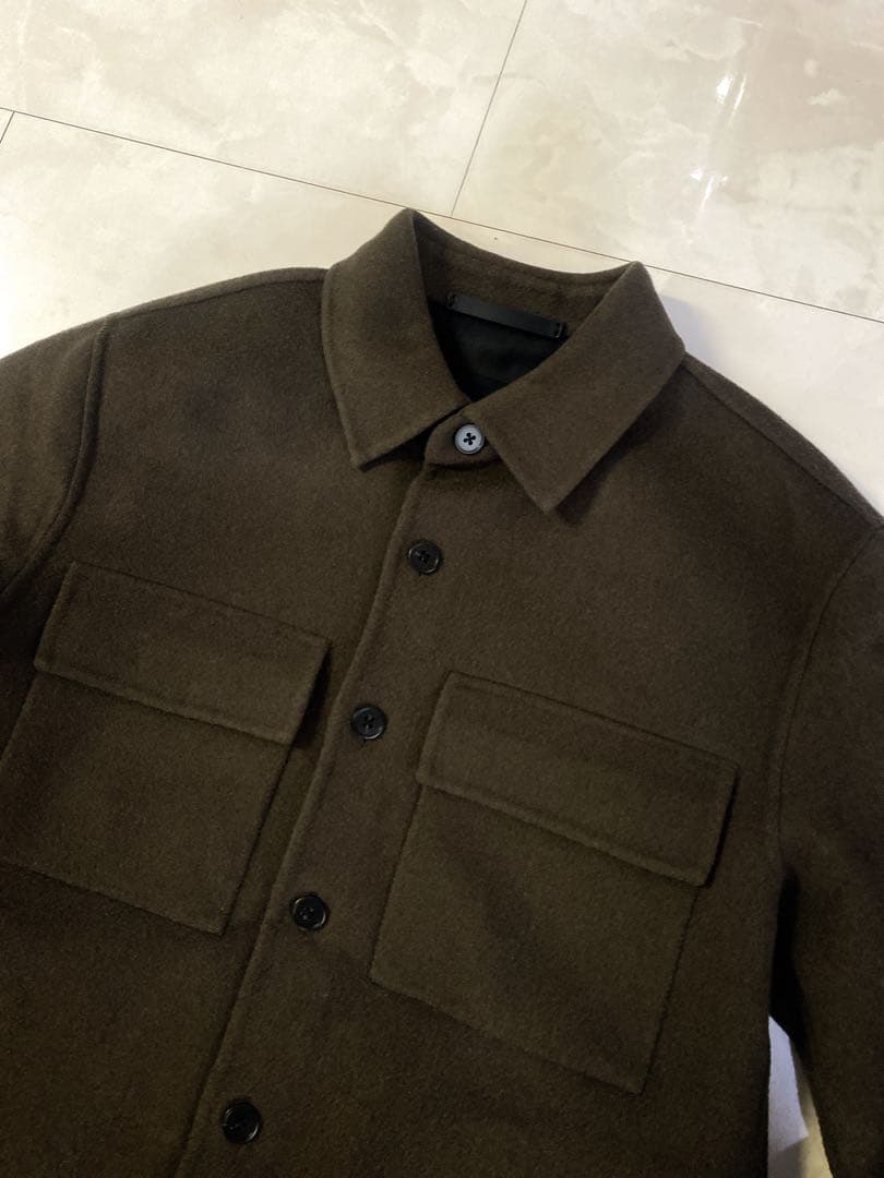 セオリーメンズ22シャツアウター美品ブラウン系6.4万LuxeNewDivide
