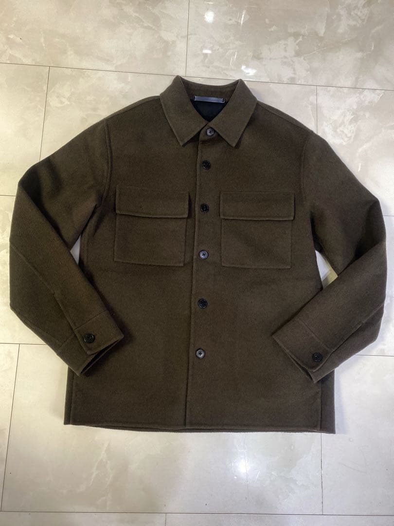 セオリーメンズ22シャツアウター美品ブラウン系6.4万LuxeNewDivide