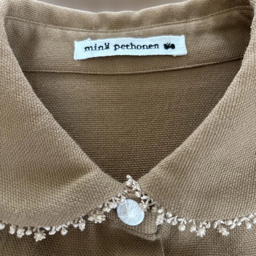 【セール】ミナペルホネン　ポロシャツ　フレンチスリーブ　Ischia