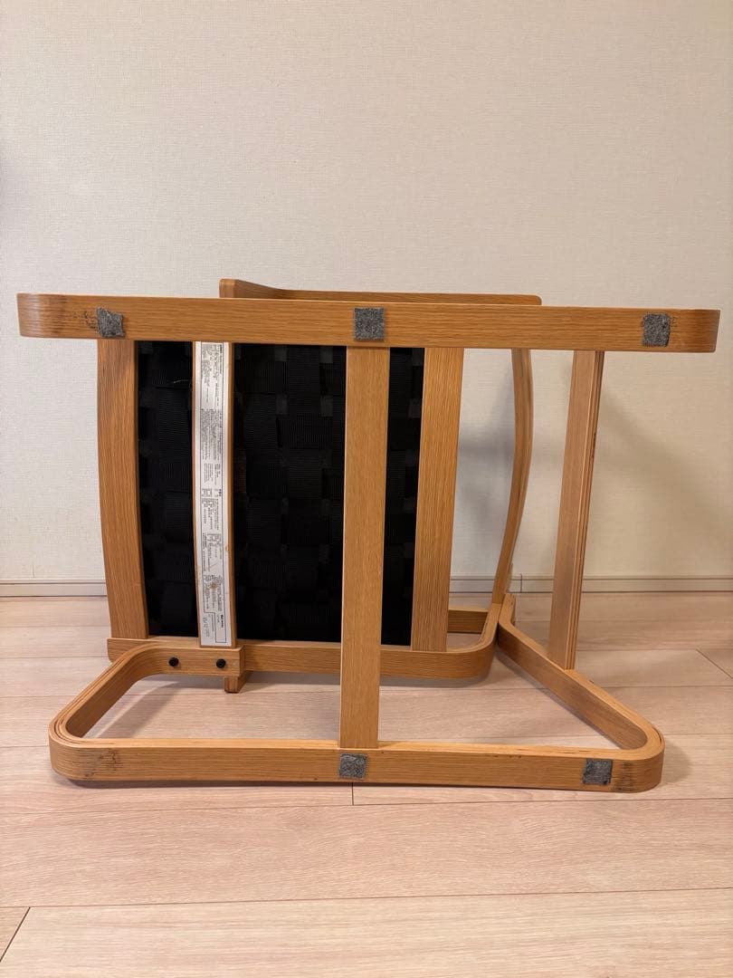 無印良品リビングでもダイニングでも使える　ソファチェア　オーク材　①