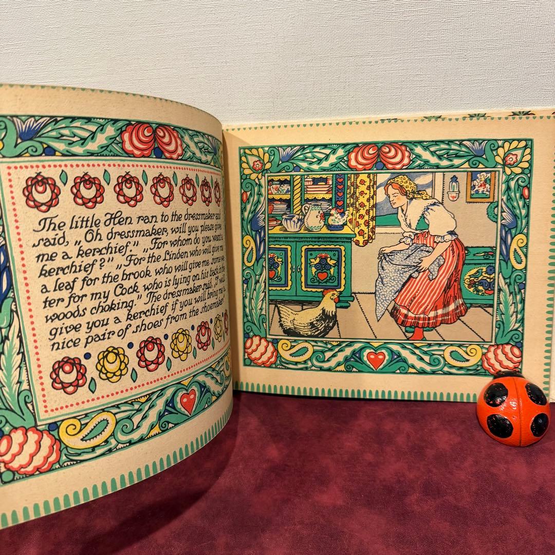 116⑨1925年アンティーク絵本　洋書古書　ジャンクジャーナル　イラスト　挿絵