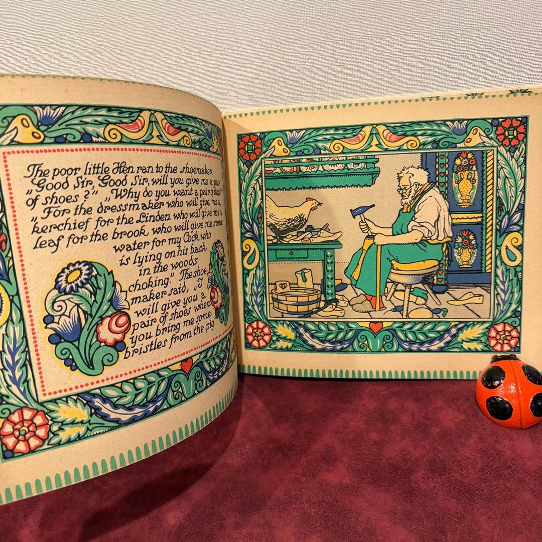 116⑨1925年アンティーク絵本　洋書古書　ジャンクジャーナル　イラスト　挿絵