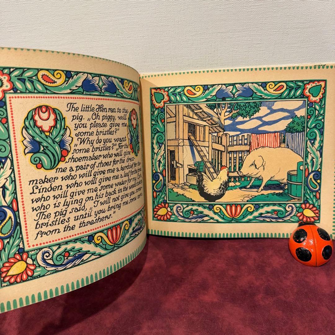 116⑨1925年アンティーク絵本　洋書古書　ジャンクジャーナル　イラスト　挿絵