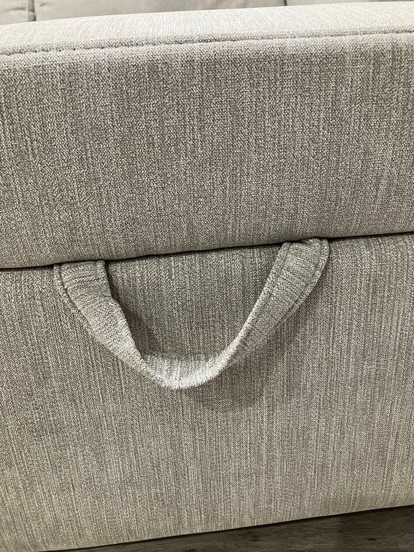 ニトリ 布張りカウチソファーベット(ノアーク2 GY)