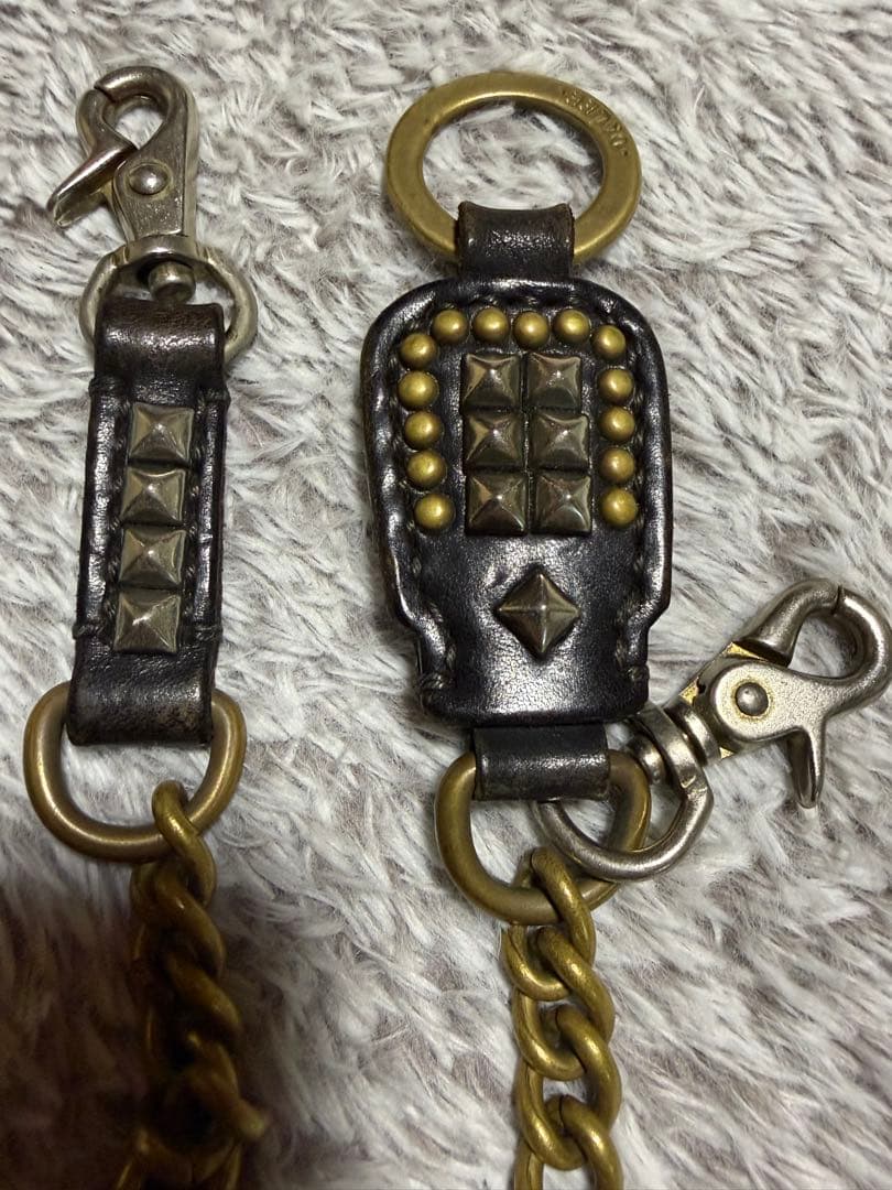 CALEE ウォレットチェーン　キーチェーン3点セット