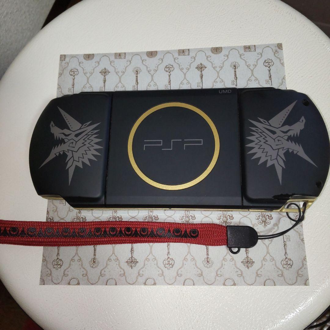 ジャンク扱い SONY PSP 特別版 モンスターハンター デザイン本体