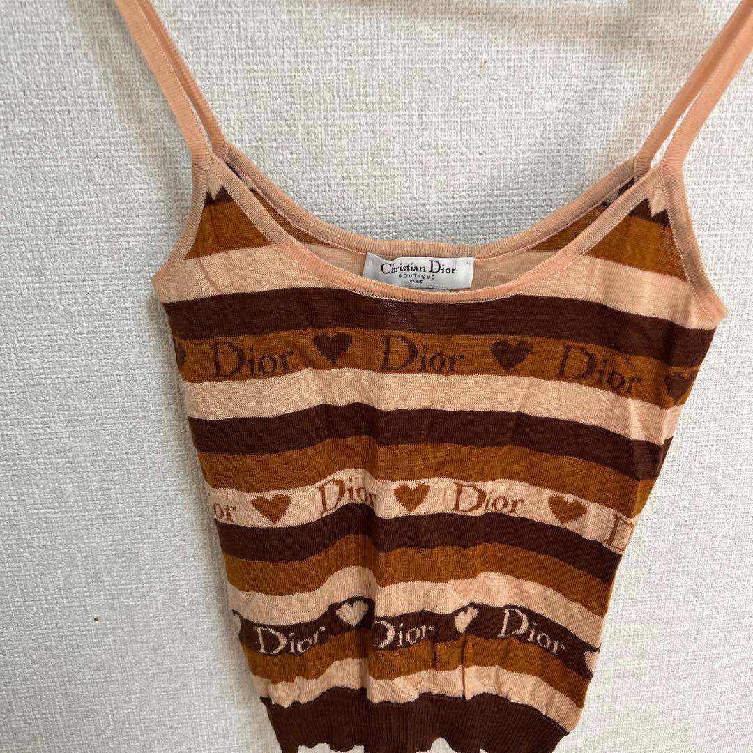Christian Dior ストライプタンクトップ 36