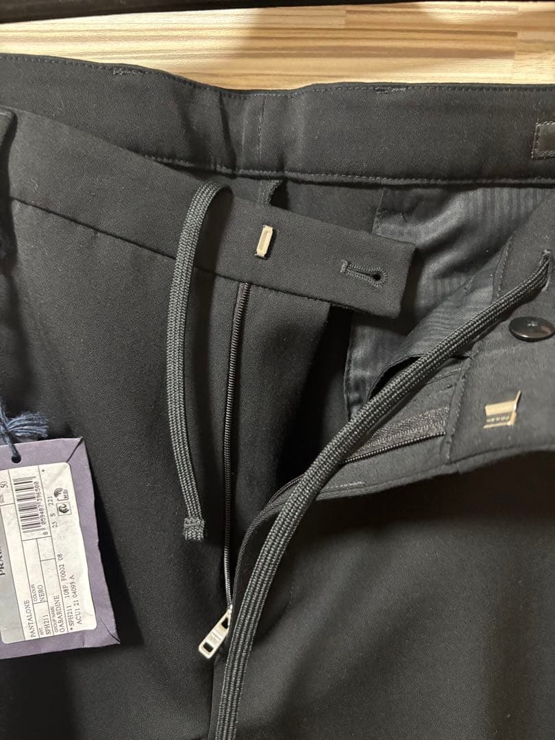 【おさき】PRADA（プラダ）ウールギャバジンパンツ・トライアングルロゴ