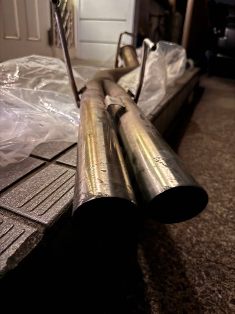 日産180sx ステンレス製デュアルマフラー