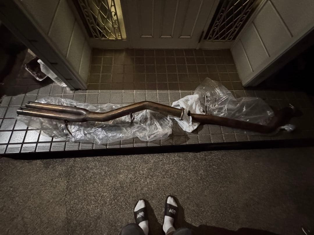 日産180sx ステンレス製デュアルマフラー