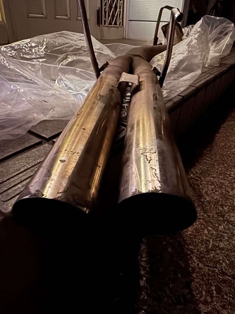 日産180sx ステンレス製デュアルマフラー