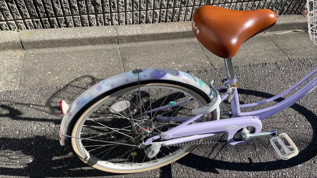 【くくる】子供用自転車 ラベンダー色
