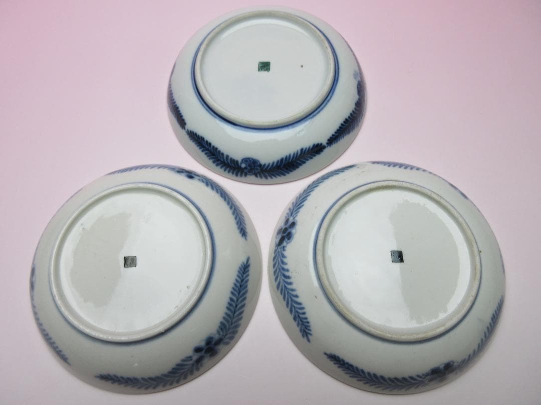 時代 角福 金彩 風景紋 小皿 18客 TN 101 70816