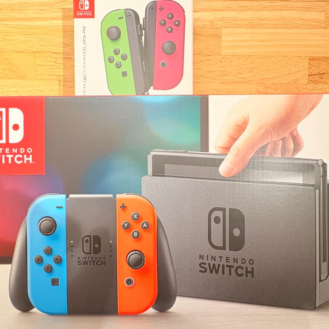 【豪華セット】Nintendo Switch本体＋追加ジョイコン2本＋収納ケース