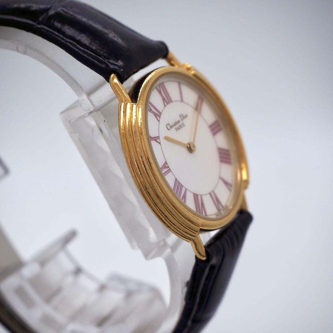 228 稼働【美品】Dior 時計 レディース シェル　クリスチャンディオール