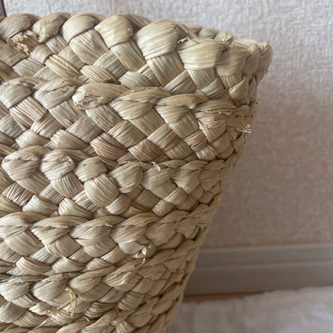 COACH かごバッグ ベージュ　ラージストロートートバック