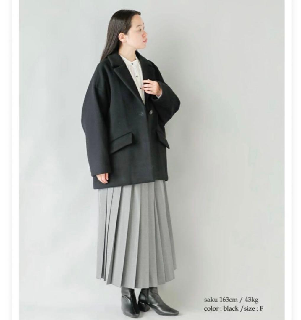 TICCA ジャケットコート　ブラック　完売製品ティッカ