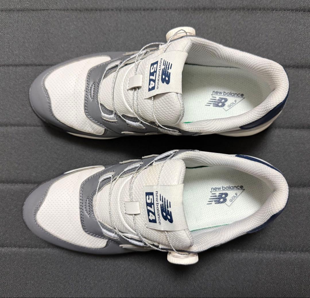New Balance 574 ゴルフシューズ グレー