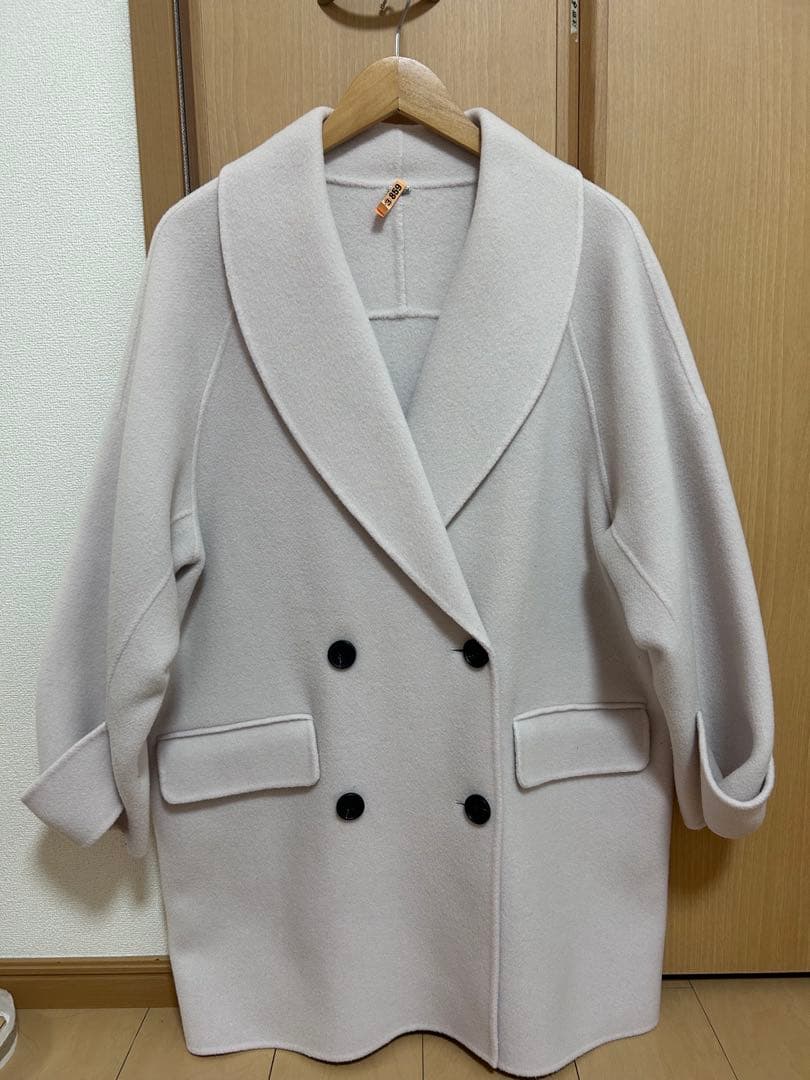 ミラオーウェン 接結ハーフ丈Aラインコート