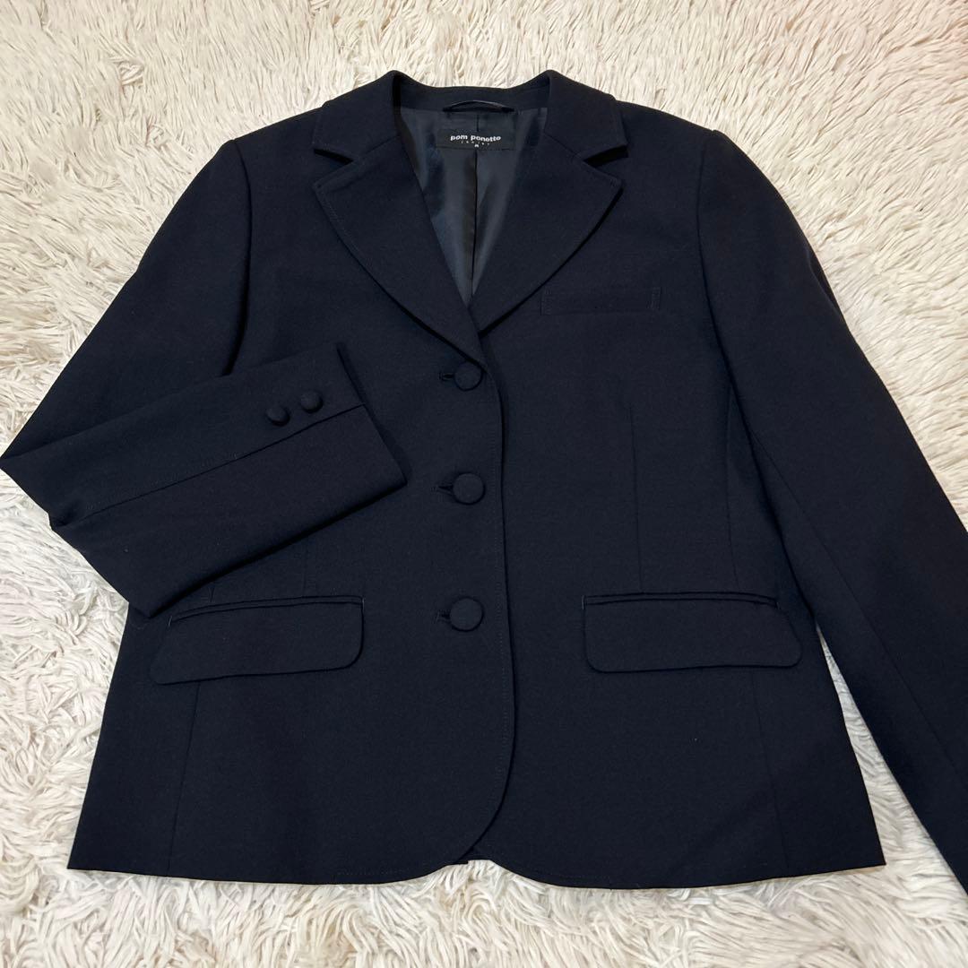 ポンポネット スーツ　ブレザー　セット　受験　卒業式　リボンなし　150 160