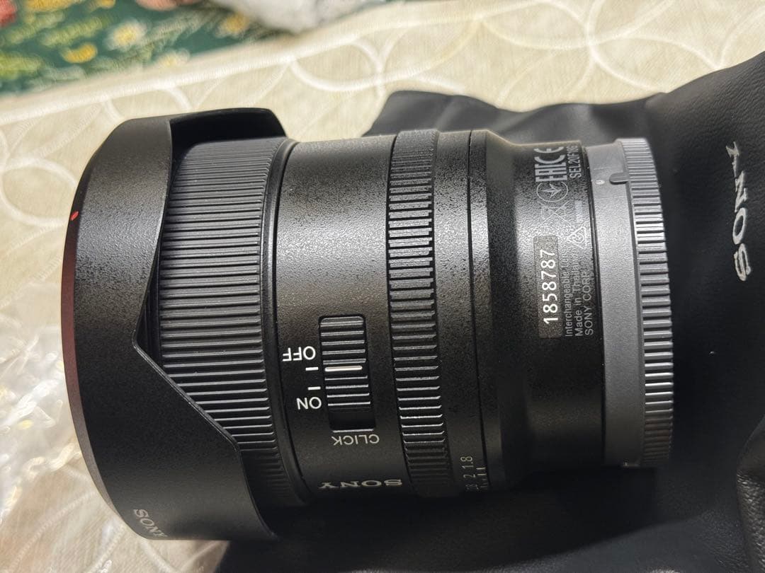 Sony FE 20mm F1.8 G使用数回美品フィルター付き