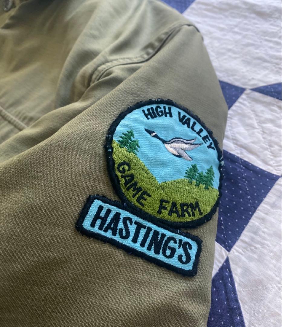 米軍実物 80s A2デッキジャケット バックステンシル　Lサイズ