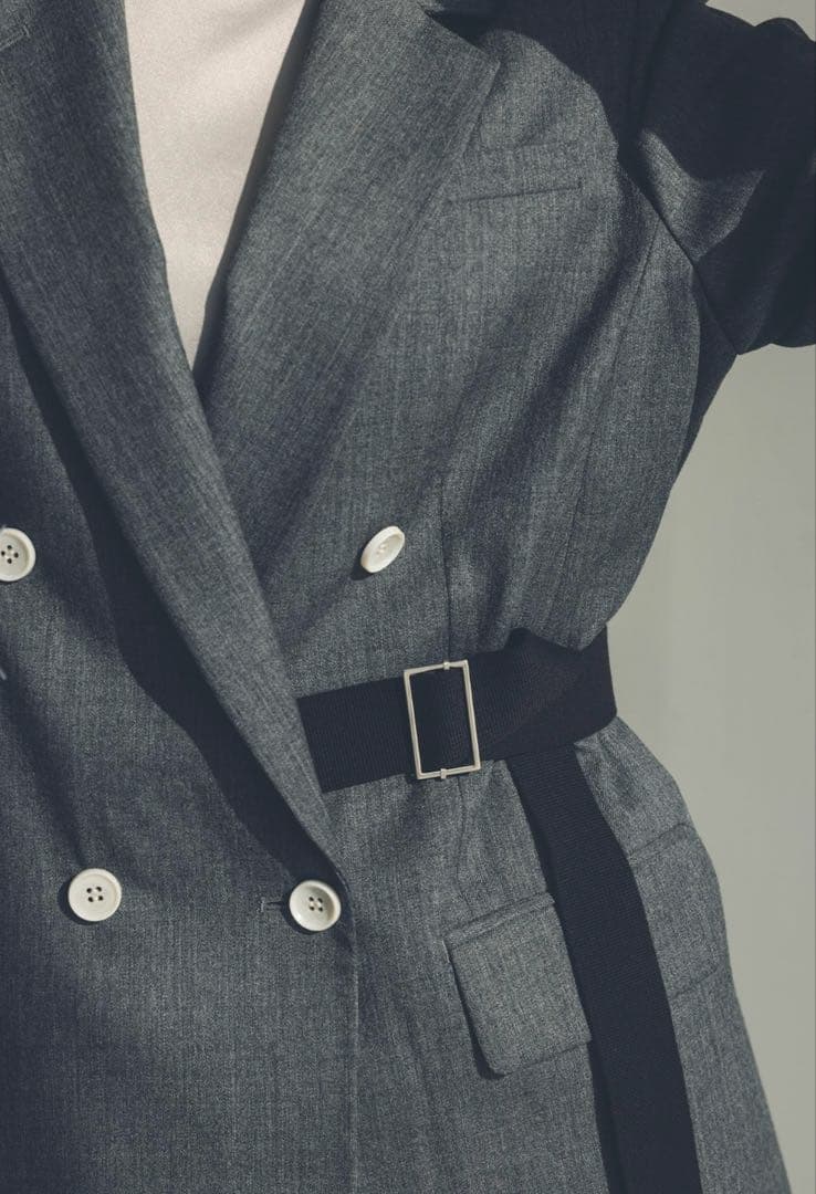 anuans スプリングウールダブルジャケット