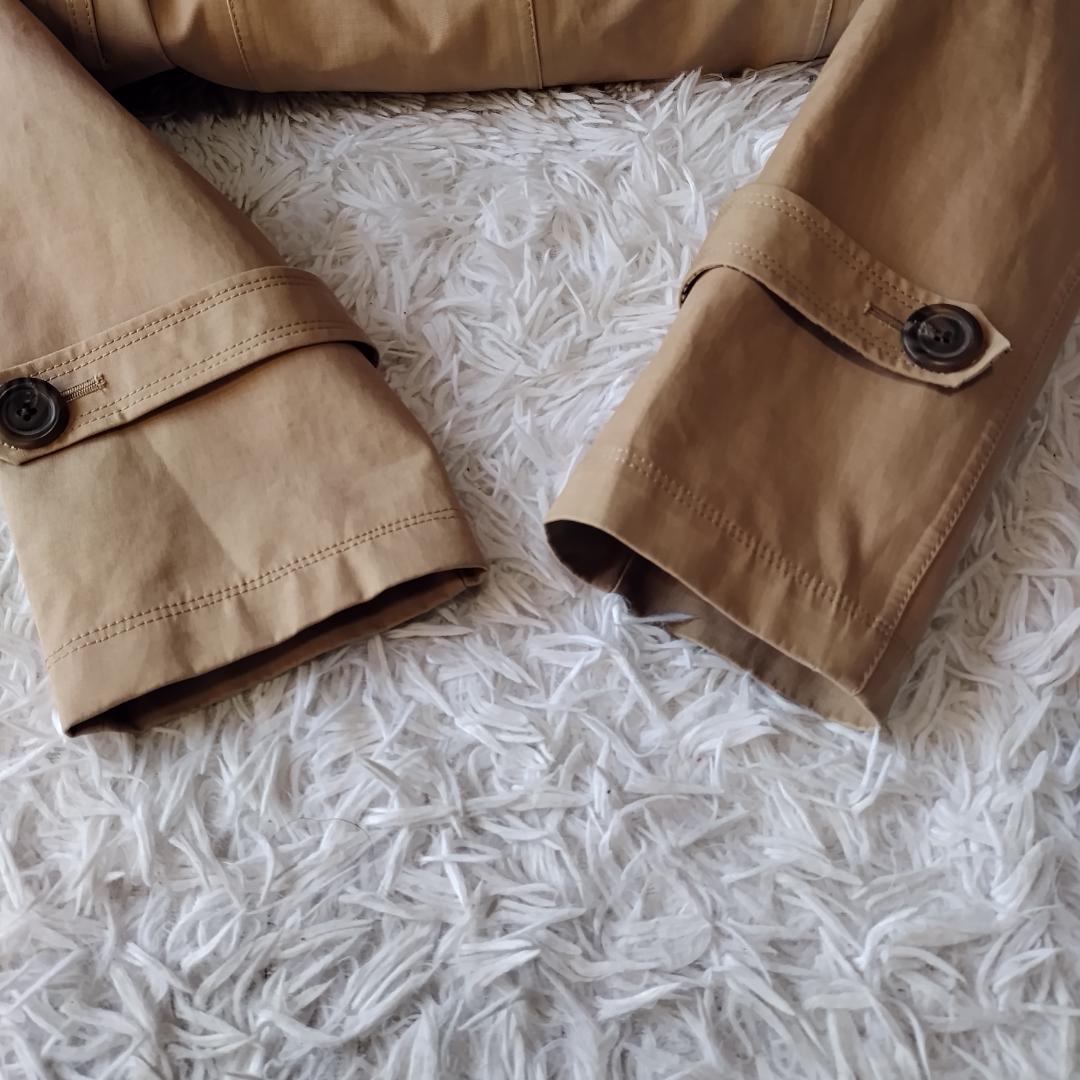 バーバリーブルーレーベル トレンチコート ベルト ハリ感 ノバチェック M ロゴ