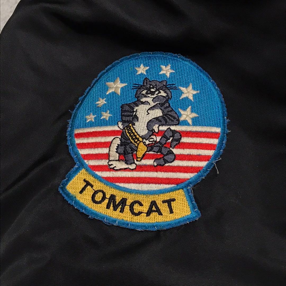 90s ALPHA ビンテージフライトジャケット　MA1 USA製 ブラック