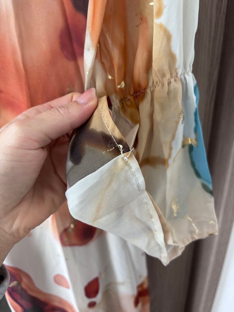 ワンピース AMERI UNDRESSED AMELIA INK ART DRESS