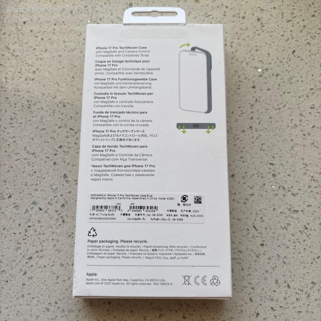 【純正/新品】iPhone17 Pro TechWoven Case Blue