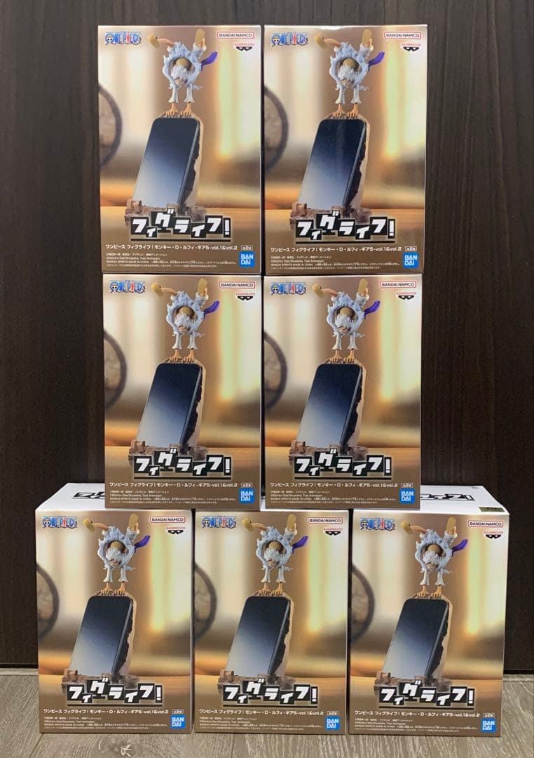 ワンピース フィグライフ スマホスタンド 7点セット