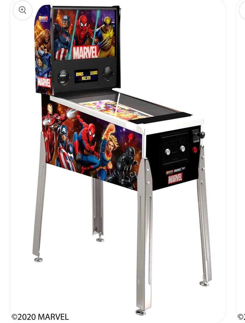 【期間限定出品】　arcade1up Marvel Pinball