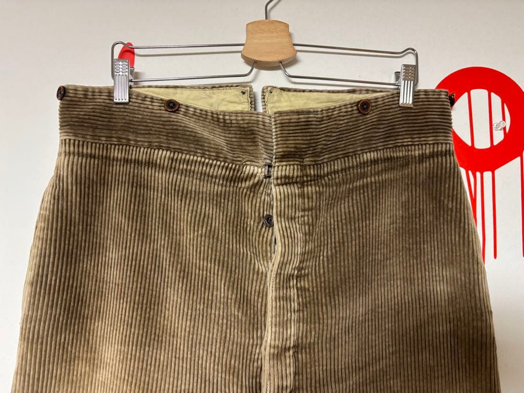 30s40s フランス 太畝コーデュロイパンツ ダミアン