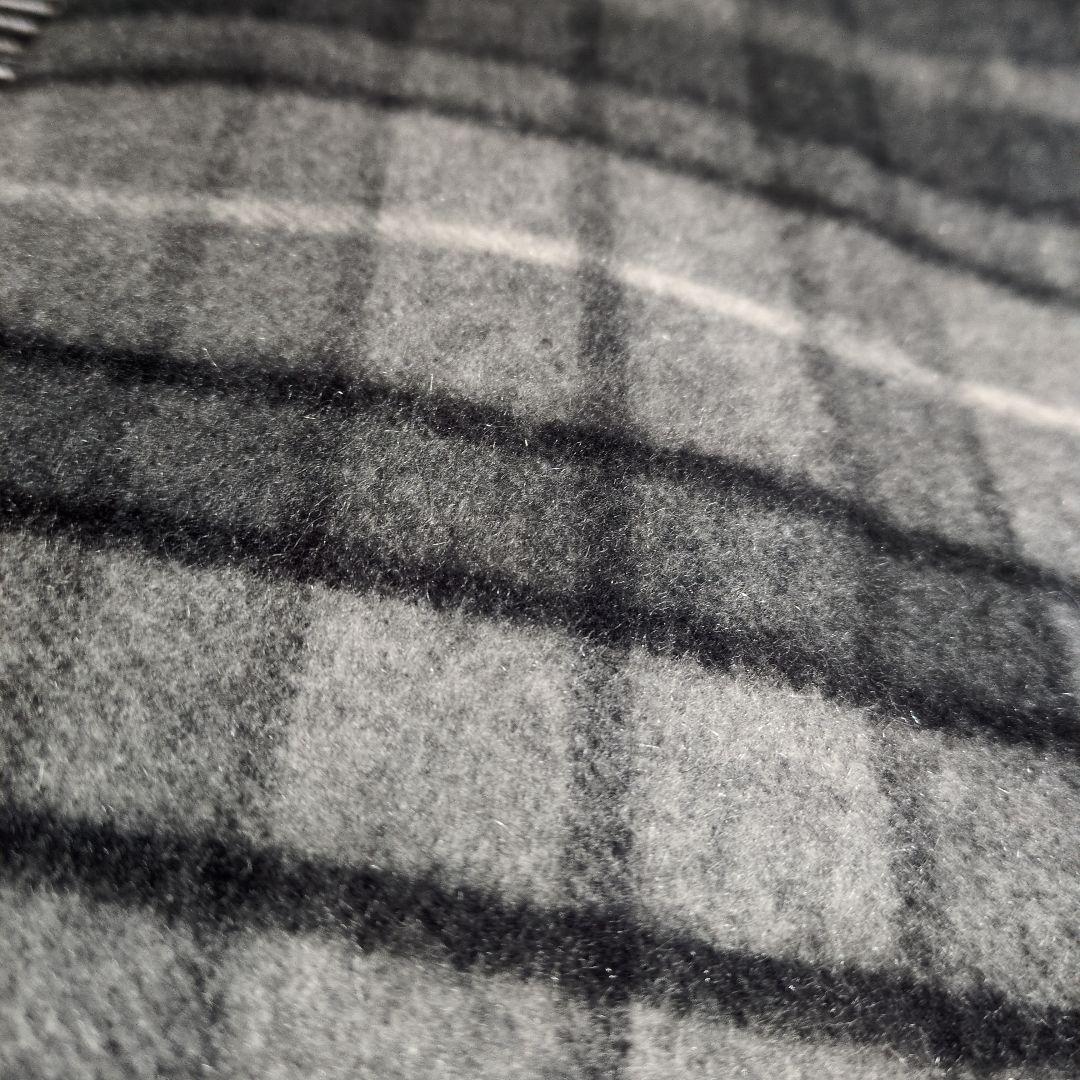 ジョンストンズ カシミヤ100％マフラー グレー系 スコットランド製