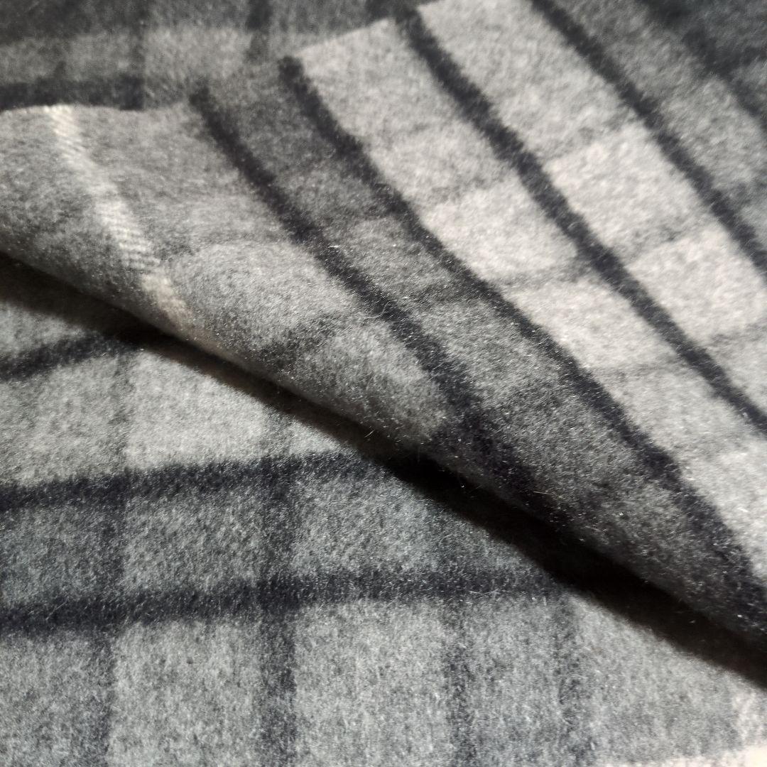 ジョンストンズ カシミヤ100％マフラー グレー系 スコットランド製